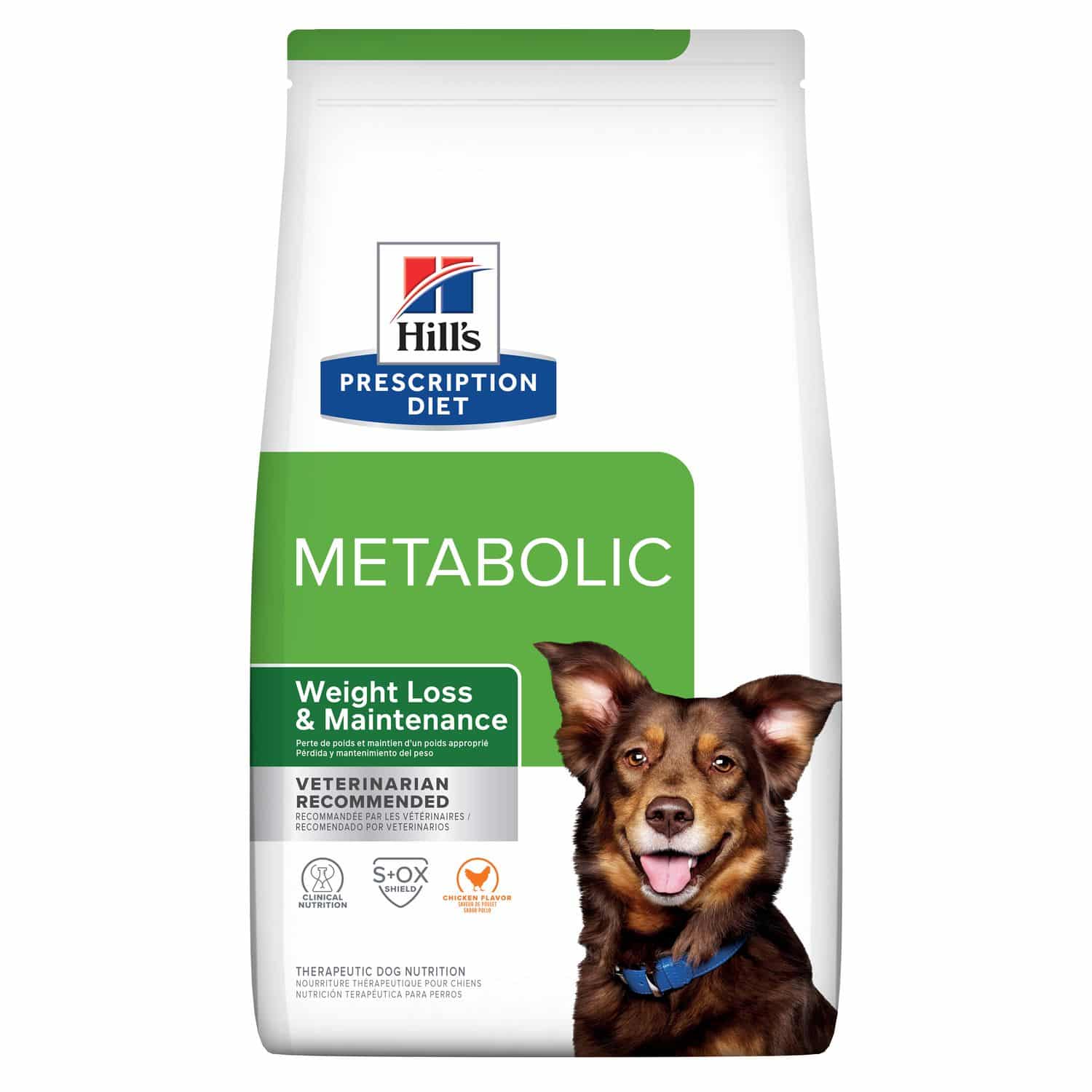 Empaque alimento Hill's Prescription Diet Metabolic para perros.